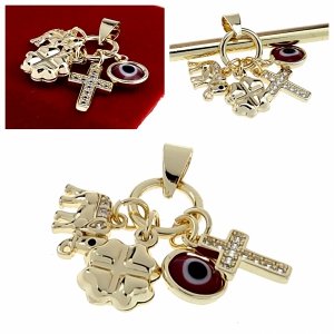 gold pendant 18k shiny xuping