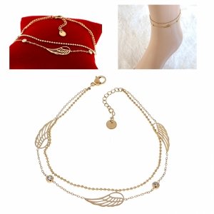 BRACELET GOLD CELEBRITY STAINLESS STEEL 