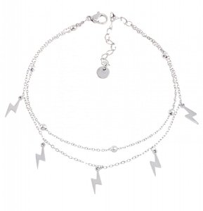 BRACELET, SILVER CELEBRITY STAINLESS STEEL