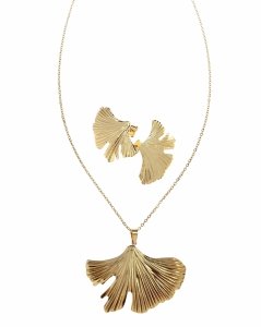 18k gold plated set pendant earrings xuping