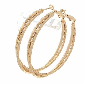 gold plated earrings with exclusive cubic zirconia