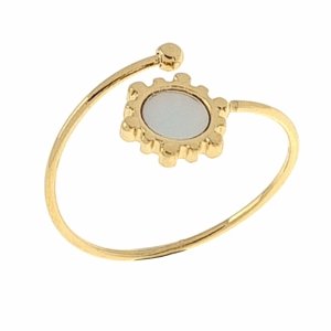 ring 18,30mm gold stainless steel