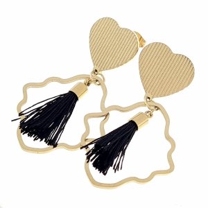gold earrings made of stainless steel