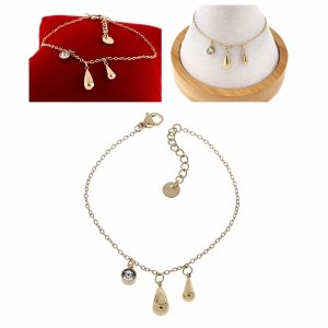 BRACELET GOLD CELEBRITY STAINLESS STEEL