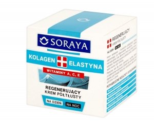Soraya, Krem półtłusty Kolagen + Elastyna, 50 ml (HIT)