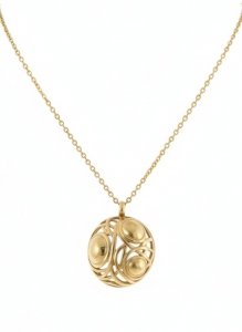 3047 Złoty łańcuszek 45+5 naszyjnik stal chirurgiczna nierdzewna 316L 