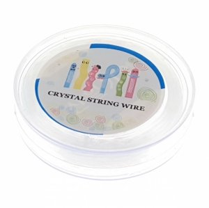 br11 Koreańska elastyczna nitka kryształowa do wyrobu biżuterii, przezroczysta, 0,4 mm, 120 m/rolka