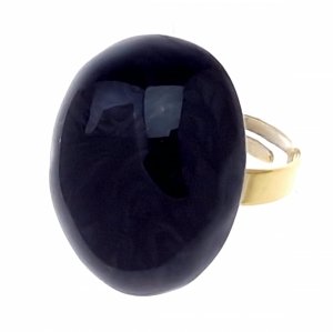 3575b Pierścionek złoty stal chirurgiczna 316L nierdzewna regulowany 