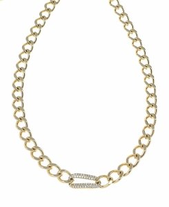 218k Złoty łańcuszek naszyjnik 43+2cm pozłacany 14k 