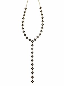 2337 Złoty łańcuszek naszyjnik 42+5cm stal chirurgiczna 316L krawatka 