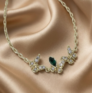 860 Bransoletka elegancka złota 16+5cm pozłacana 14k cyrkonie Austrian Crystal