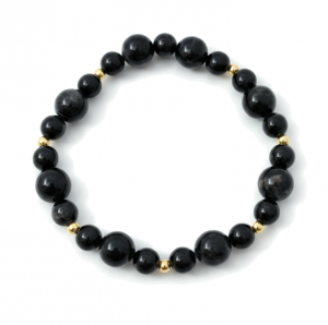 4754 Bransoletka naturalny kamień turmalin na gumce jubilerskiej