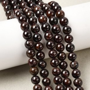 sz200 Granat kamień naturalny kula 6mm sznur 39cm