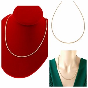 0345 Złoty łańcuszek 50cm 1,8mm pozłacany 18k Xuping 