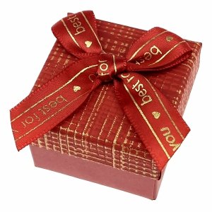 op343 Pudełko na biżuterię kolczyki pierścionek ozdobne z kokardką