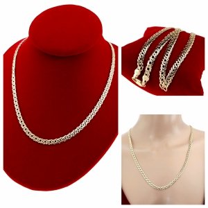 4829 Złoty łańcuszek celebrytka 45cm naszyjnik pozłacany 14K 