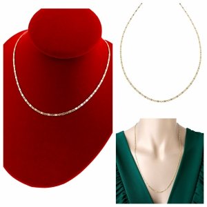 909 Złoty łańcuszek celebrytka 60cm naszyjnik pozłacany 14K 