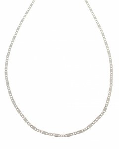 3107 Srebrny łańcuszek 45cm 2,2mm pozłacany białym złotem Xuping 