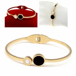 4832 Bransoletka złota 6cm stal chirurgiczna bangla 316L 