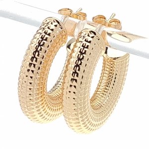 0146 Złote kolczyki pozłacane 18k Xuping wiszące 