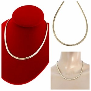 486i Złoty łańcuszek celebrytka 45cm naszyjnik pozłacany 14K 