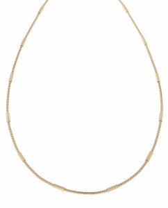 1167 Złoty łańcuszek 46cm 1,6mm stal chirurgiczna rose gold