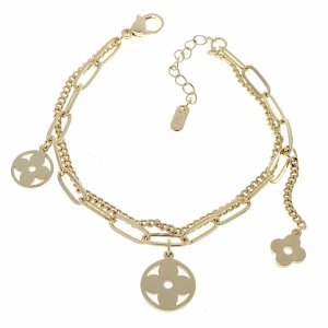 1084 Bransoletka elegancka złota 16+3cm pozłacana 14k 