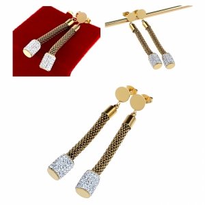 Золотые серьги из нержавеющей стали