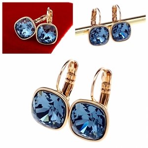 эксклюзивные серьги с позолотой swarovski