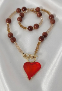 Браслет гематит кристаллы знаменитости хирургическая сталь