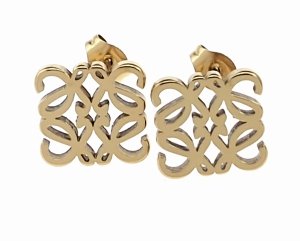 Золотые серьги из нержавеющей стали