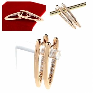 эксклюзивные серьги с позолотой swarovski