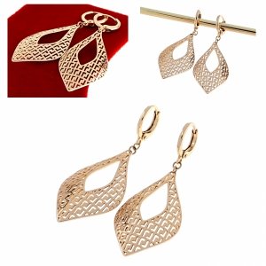 эксклюзивные серьги с позолотой swarovski