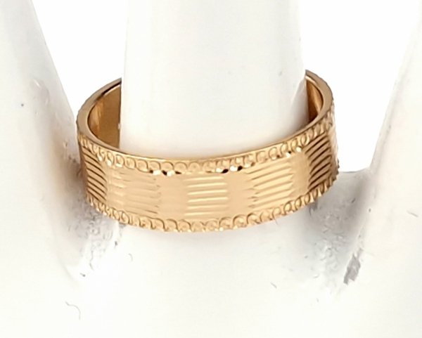 zlatý prsten 18,60 mm. zlacený záběr xuping