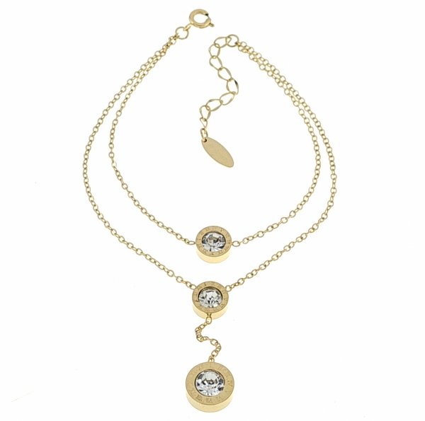 BRACELET GOLD CELEBRITY NEREZOVÁ OCEL