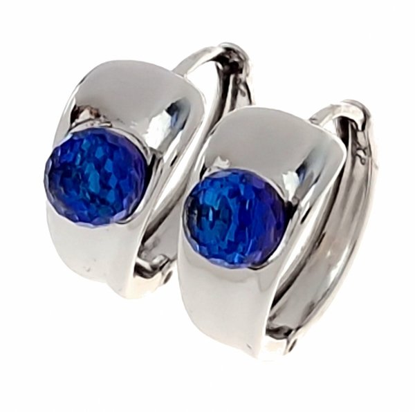 swarovski náušnice s bílým zlatem