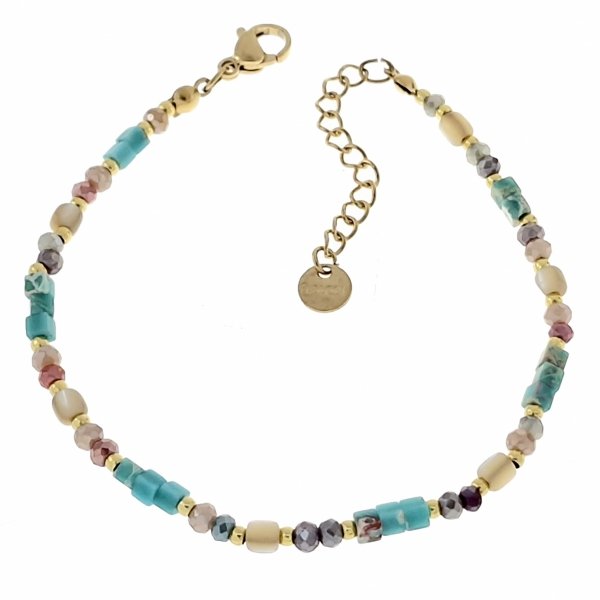 BRACELET GOLD CELEBRITY NEREZOVÁ OCEL