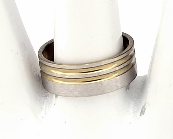 prstenec. 19,00 mm zlatá nerezová ocel