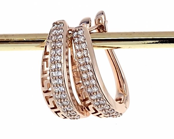 exklusive swarovski vergoldete ohrringe