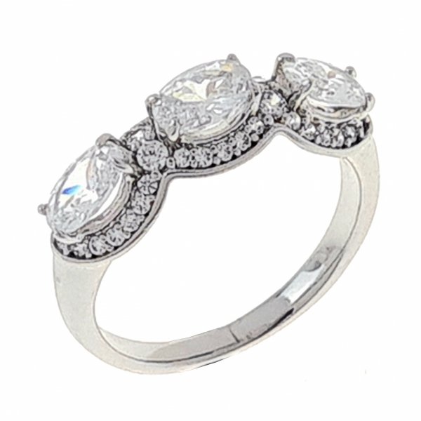 Goldring 17,00 mm. vergoldete Verlobung Xuping