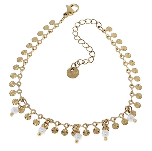 ARMBAND GOLD CELEBRITY EDELSTAHL