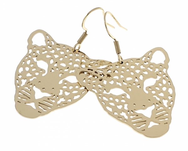 goldene Ohrringe aus Edelstahl