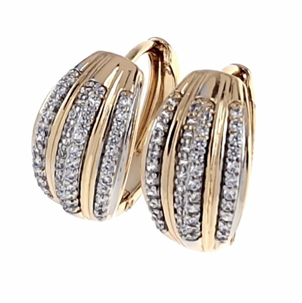 exklusive swarovski vergoldete ohrringe