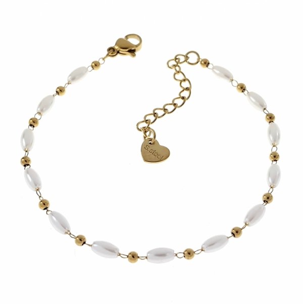 ARMBAND GOLD CELEBRITY EDELSTAHL