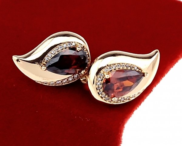 exklusive swarovski vergoldete ohrringe