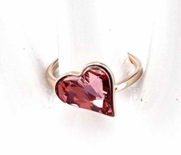 Goldring 16,60 mm. vergoldete Verlobung Xuping