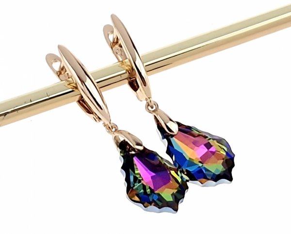 exklusive swarovski vergoldete ohrringe