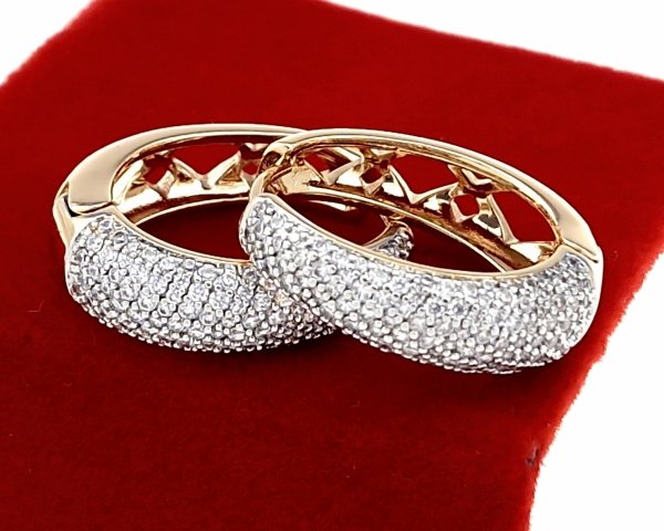 exklusive swarovski vergoldete ohrringe