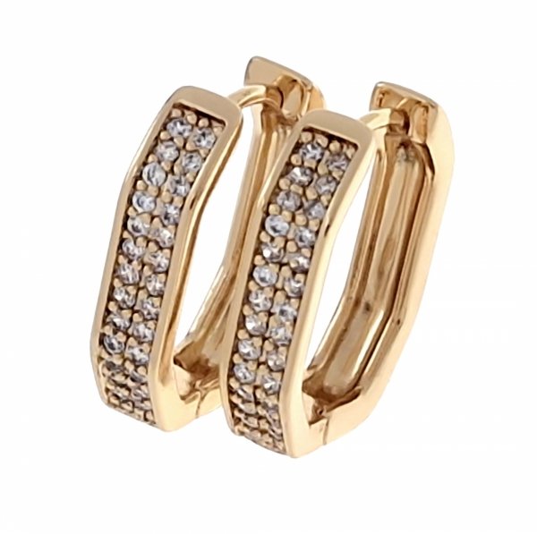 exklusive swarovski vergoldete ohrringe