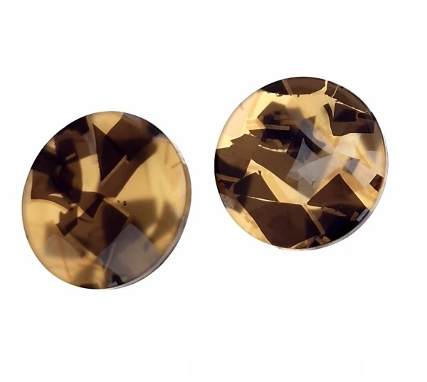 goldene Ohrringe aus Edelstahl